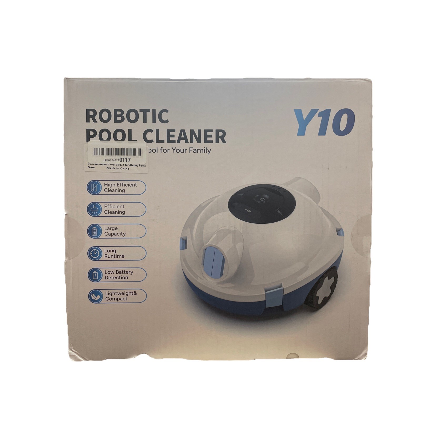Cordless Robotic Pool Cleaner Automatic Vacuum Y10 90 Mins Runtime OPEN BOX New gallery