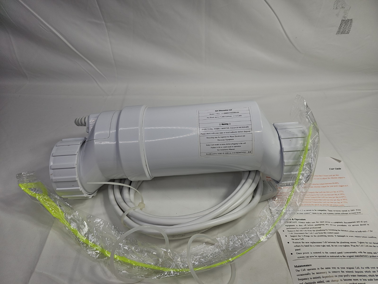 Salt ChIorination Cell CELL-15/99889420003BE032 For Pools up to 15,000 Gallons gallery