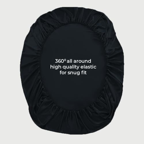 Only Viscose Derived from Bamboo, Fitted Sheet - King Jet Black Fitted Sheet gallery