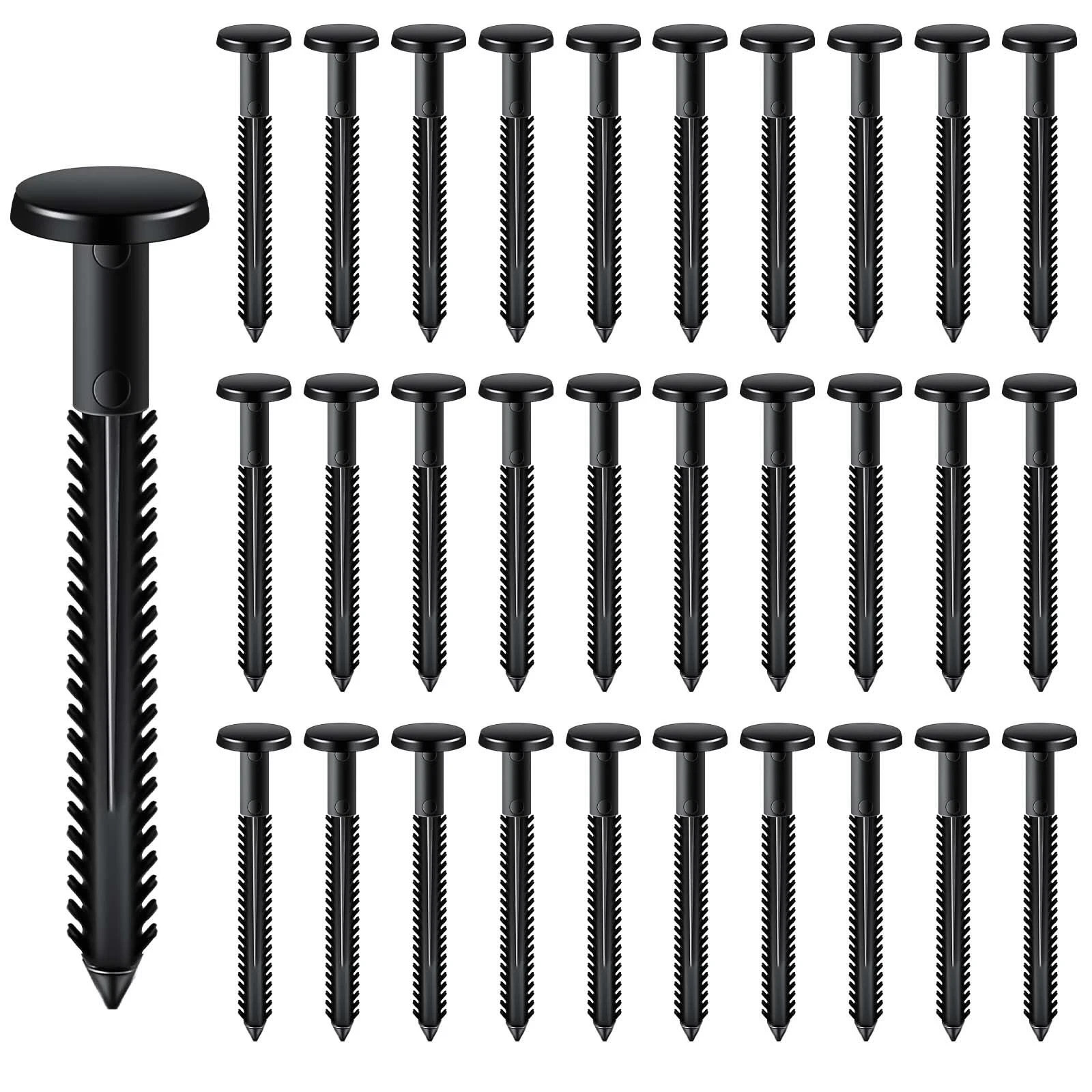 30Pcs 3 Inch Vinyl Shutter Fasteners, Black Window Shutter Panel Pegs Shutter... gallery