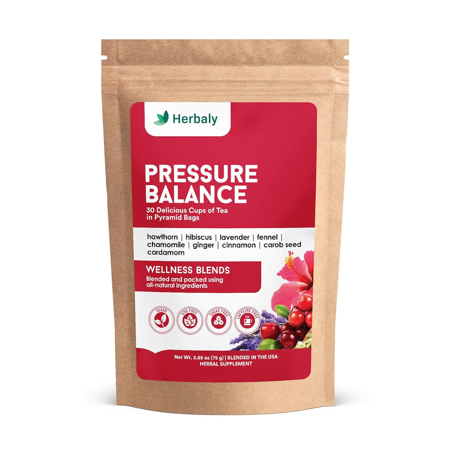 Herbaly Heart Functional Tea - 9 Superherbs - Natural, Organic, Non-Gmo, Caffein gallery