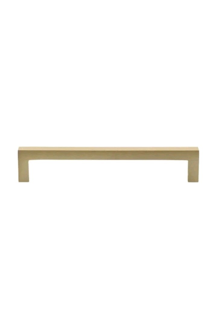 10pk GlideRite 7-9/16" CC Solid Square Slim Bar Pull Satin Gold - 21683-192-SG-1 gallery