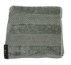 ARCH/MANTLE DUSTY OLIVE GREEN GRAY 100% COTTON STRIPE CHECKER BATH OR HAND TOWEL gallery