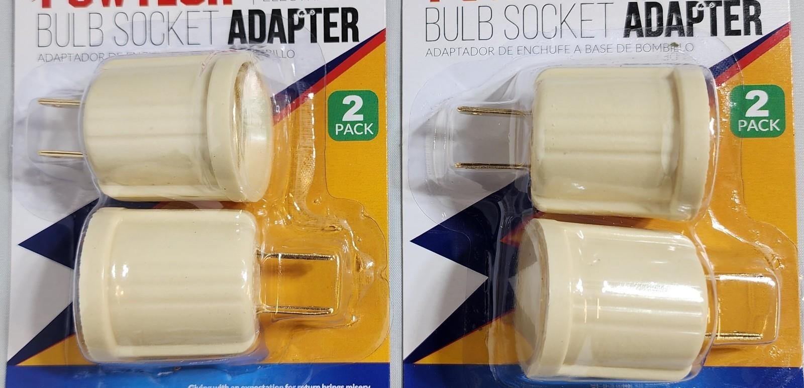 4 Pack E26 Light Socket to Plug Adapter 110V Outlet Converter Bulb Base US gallery