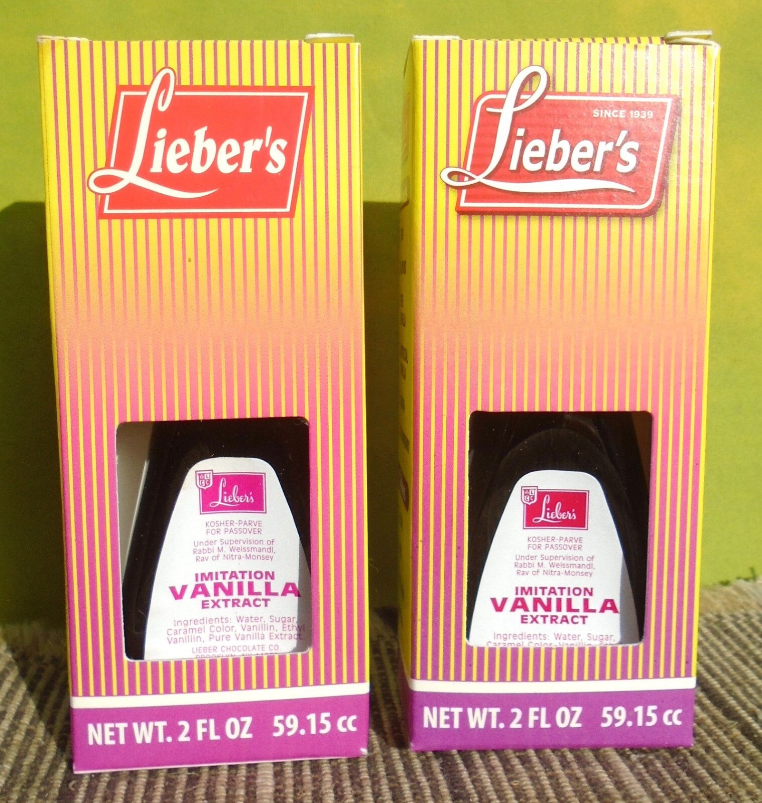 2 Lieber's Imitation Vanilla Extract 2 Fl. Oz. Each, Kosher Parve - NEW gallery