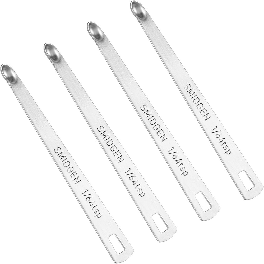 2 PCS 1/64 Teaspoon(1/64 Tsp | 0.083 mL | cc) Teaspoon, Silver