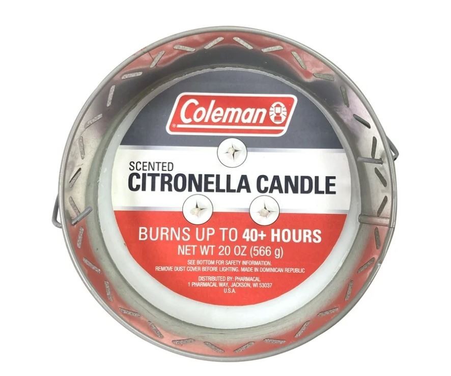 Coleman Brand Triple Wick Citronella Candle 20oz 2-Tone Bucket, Gray/Black gallery