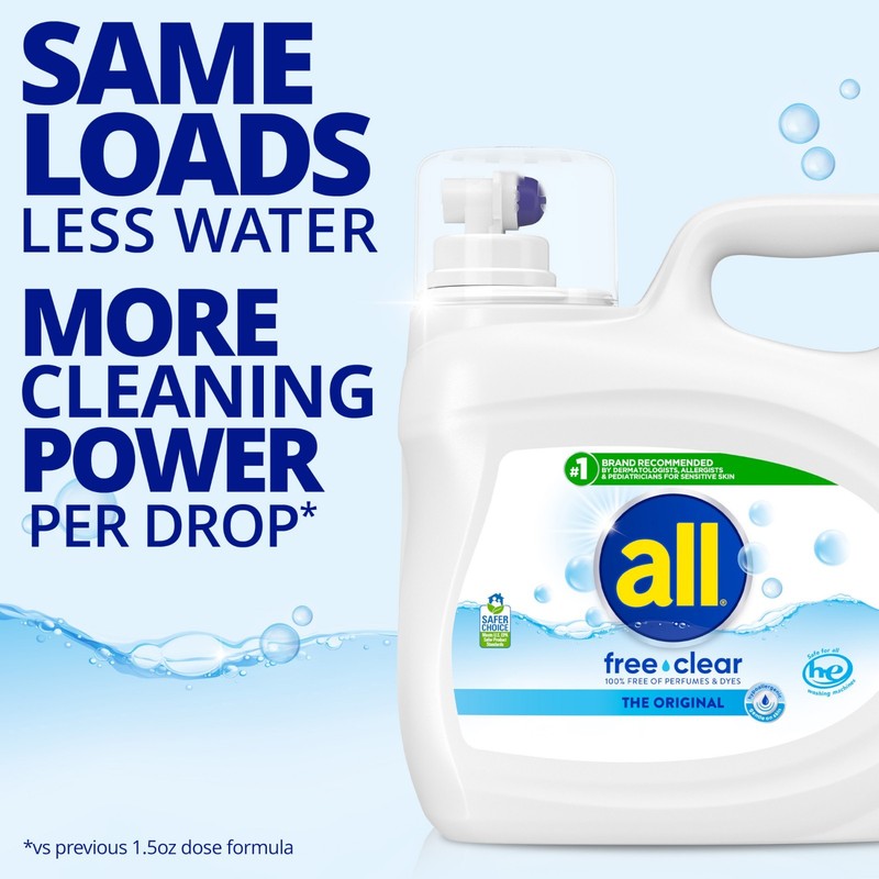 All Liquid Laundry Detergent Free Clear for Sensitive Skin gallery
