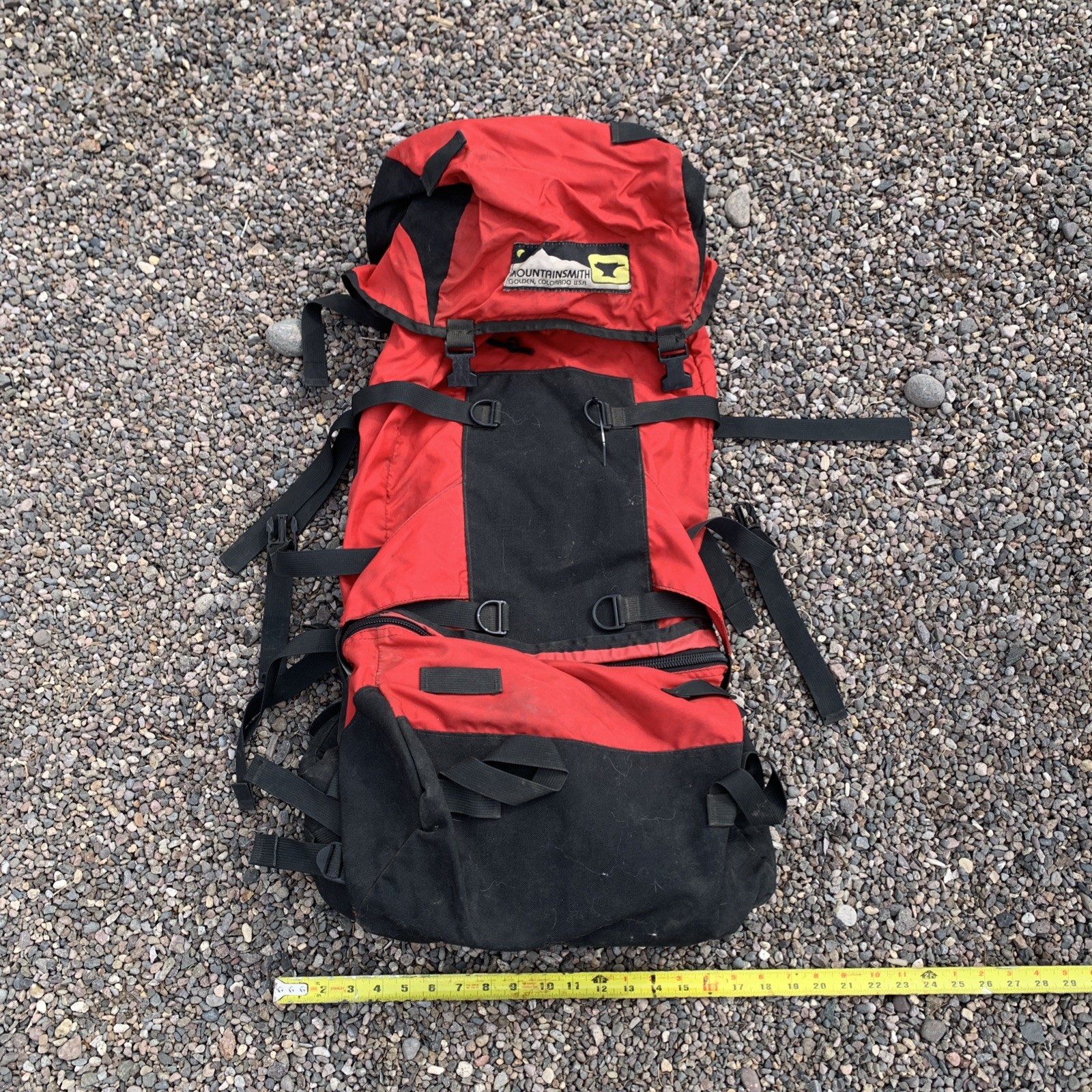 Mountain Smith Backpacking Backpack, Red Vintage 2
