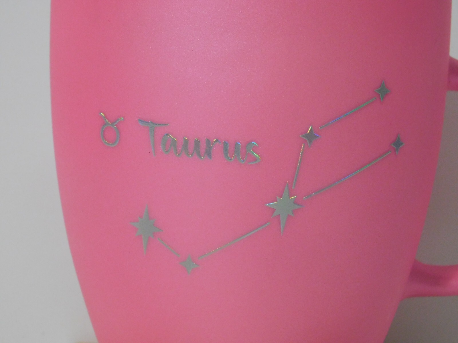 Large 19oz Taurus Zodiac Coffee Mug Cup Pink Constellation New (Hand wash only) gallery
