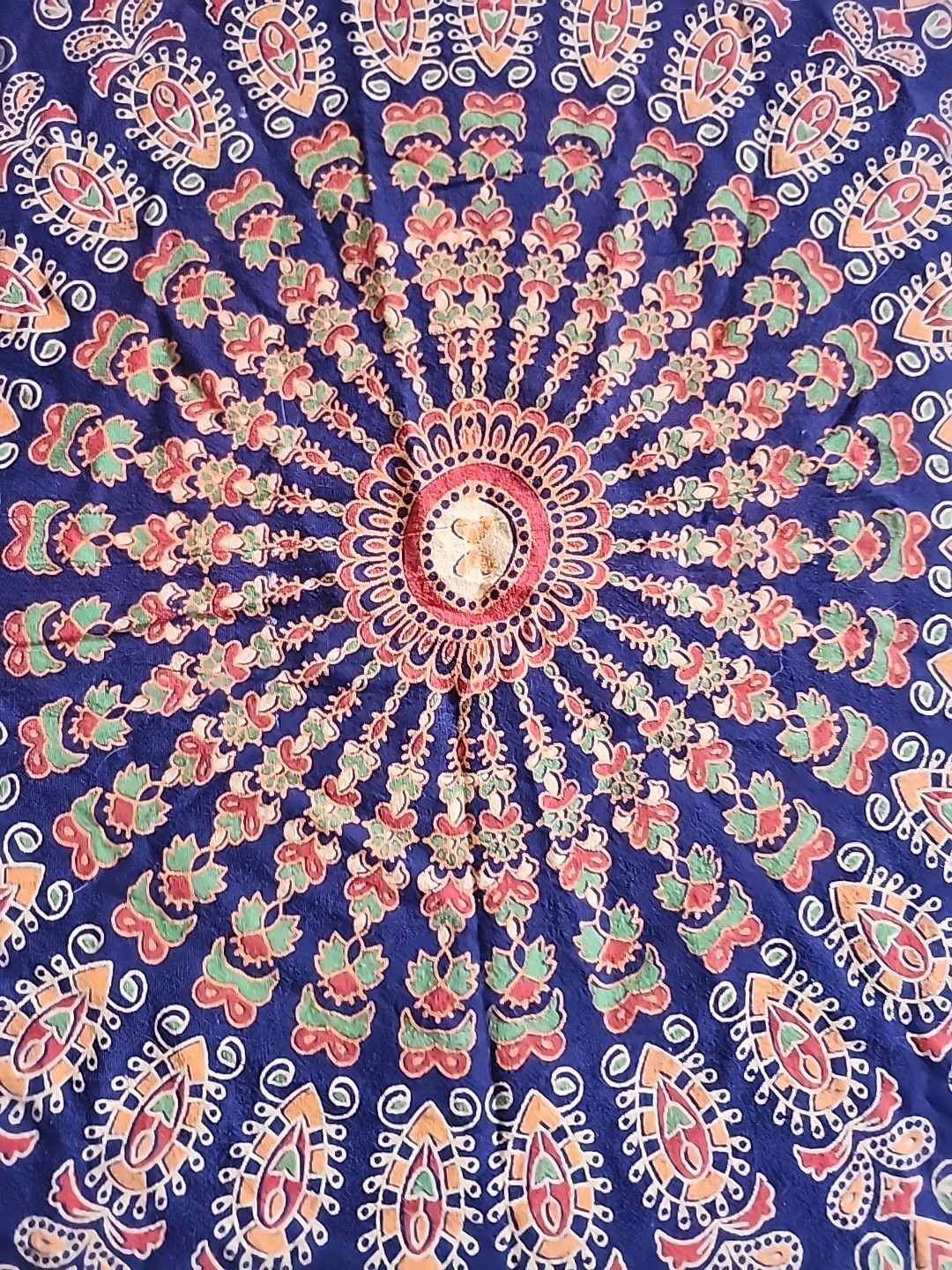 Wall Tapestry Made In India Mandala Floral 79x77" gallery