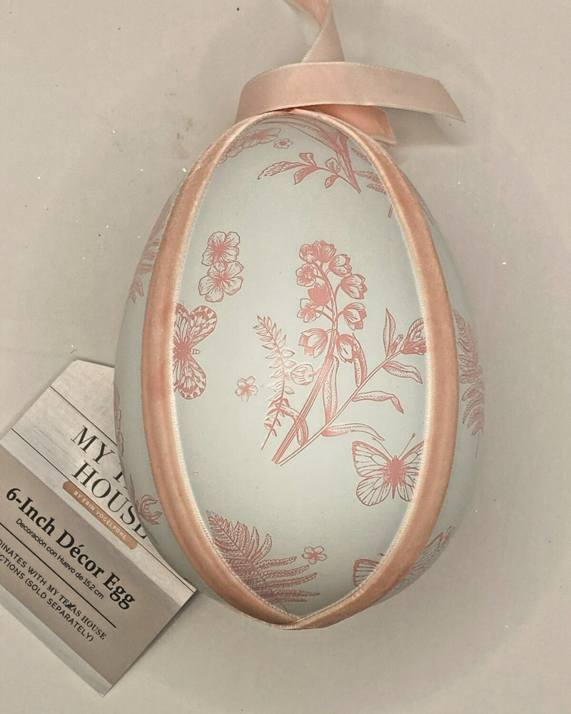 NEW MY TEXAS HOUSE 6 INCH SPRING EASTER DECOR EGG FREE SHIP