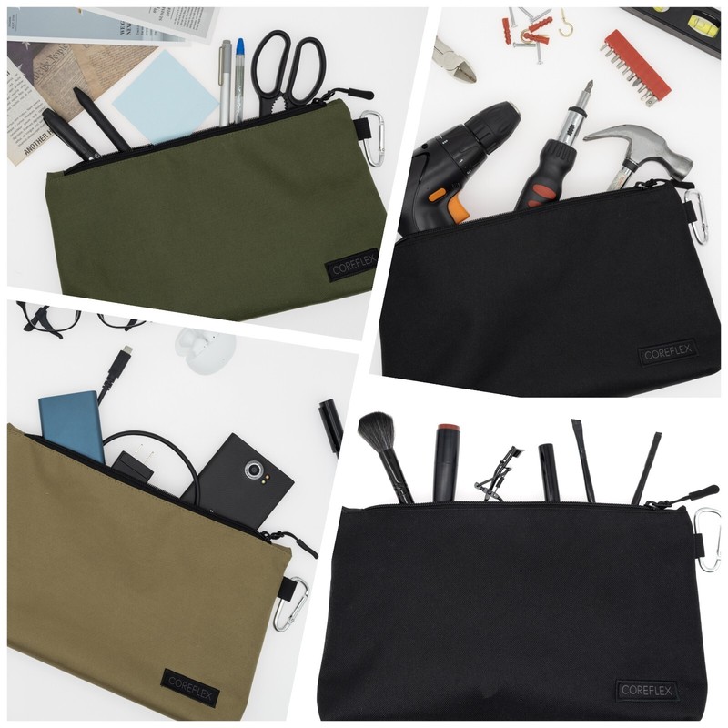 Coreflex 6 Pack Tool Pouch Zipper Bag, Small Tool Bag, Multipurpose Storage gallery