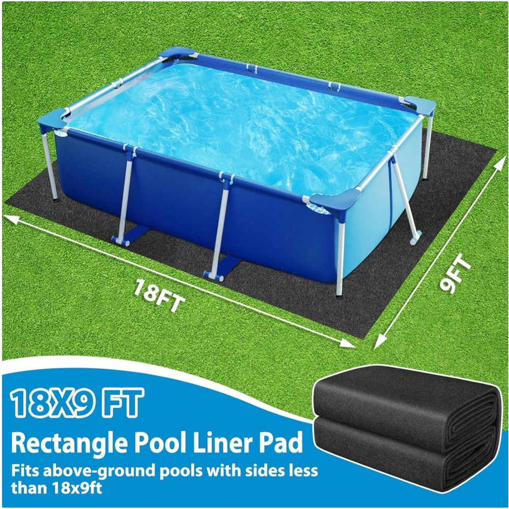 Extra Thick Pool Liner Pad 18'x9' Rectangle