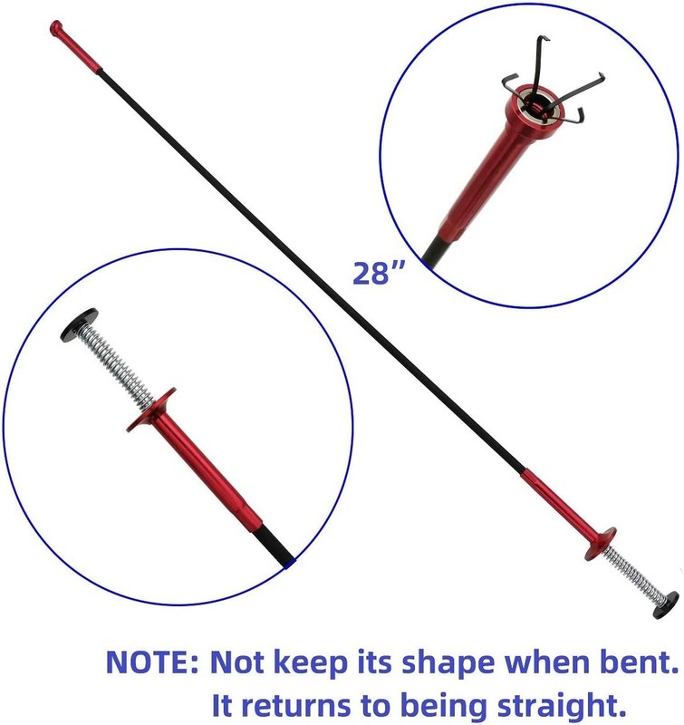 Flexible Claw Pickup Tool with Magnet, 28", 2-in-1 Magnetic Pickup Tool,4-Finger gallery