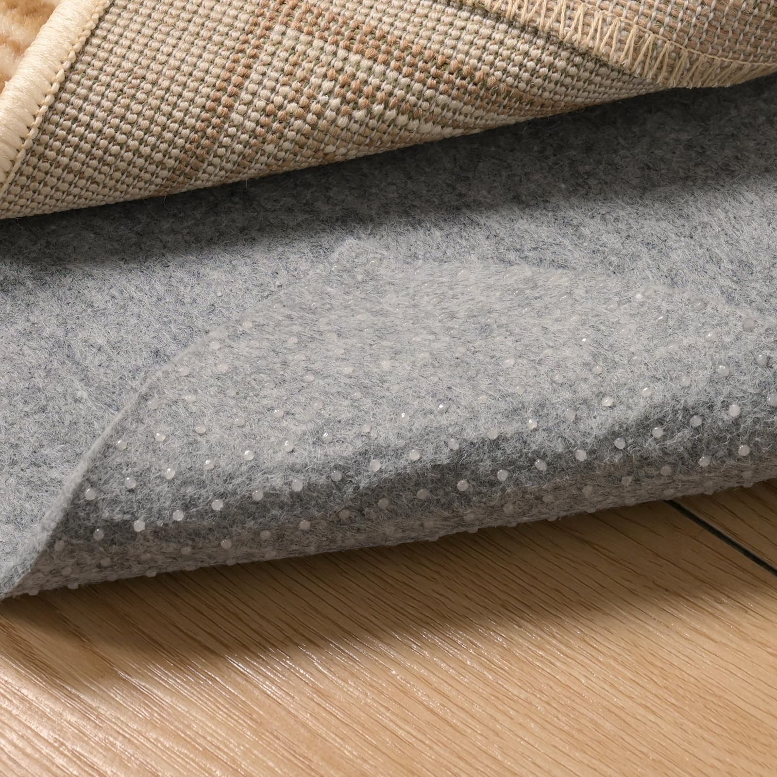 Non Slip Rug Pad 5x7 Feet Carpet Padding, Under Rug Padding Cushioned for Har... gallery