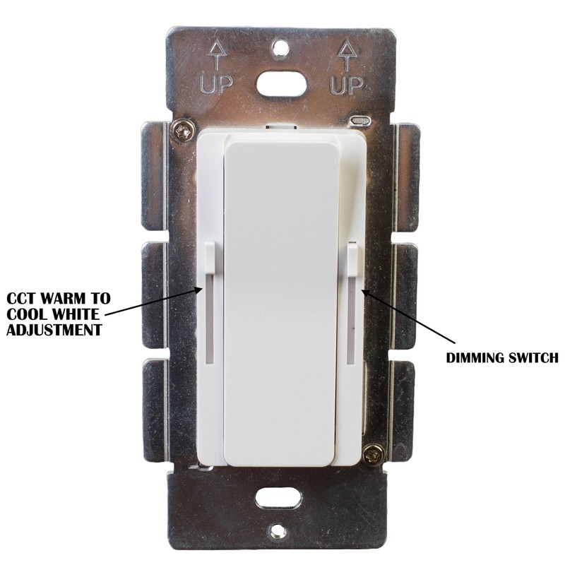 UL listed 24v Dimmable LED driver & CCT dimmer switch 2 in1 rocker for LED light gallery
