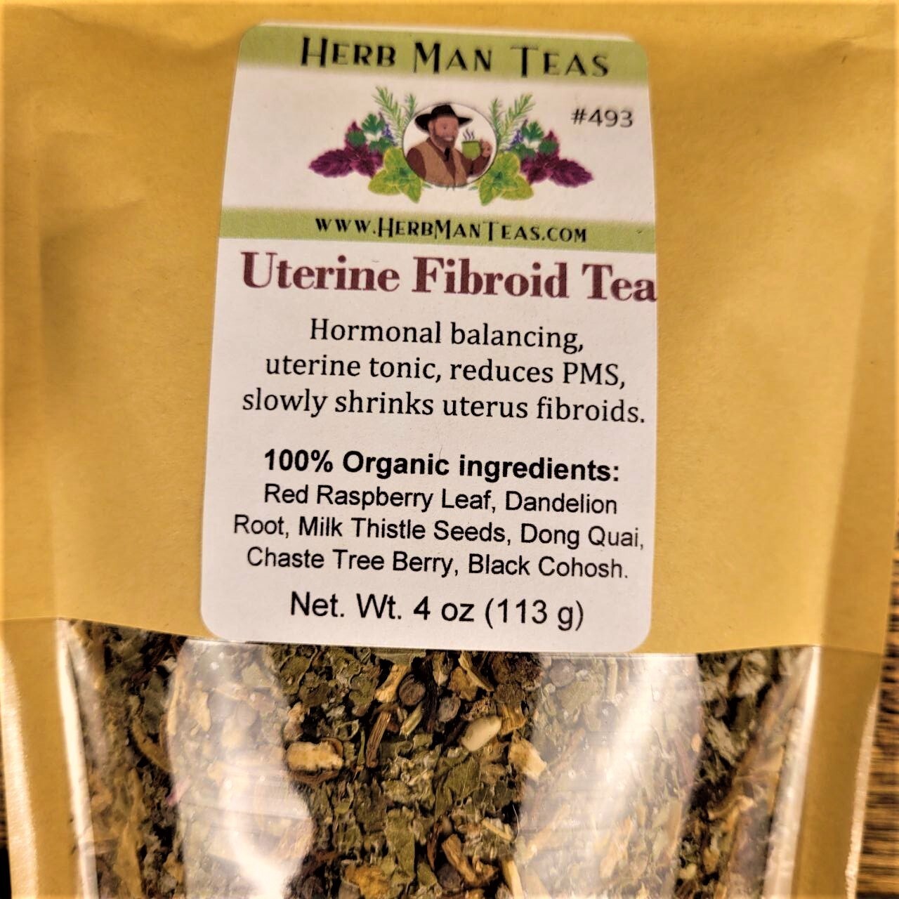 FIBROID TEA - reduces Fibroids & helps balance hormones by master herbalist 4oz gallery