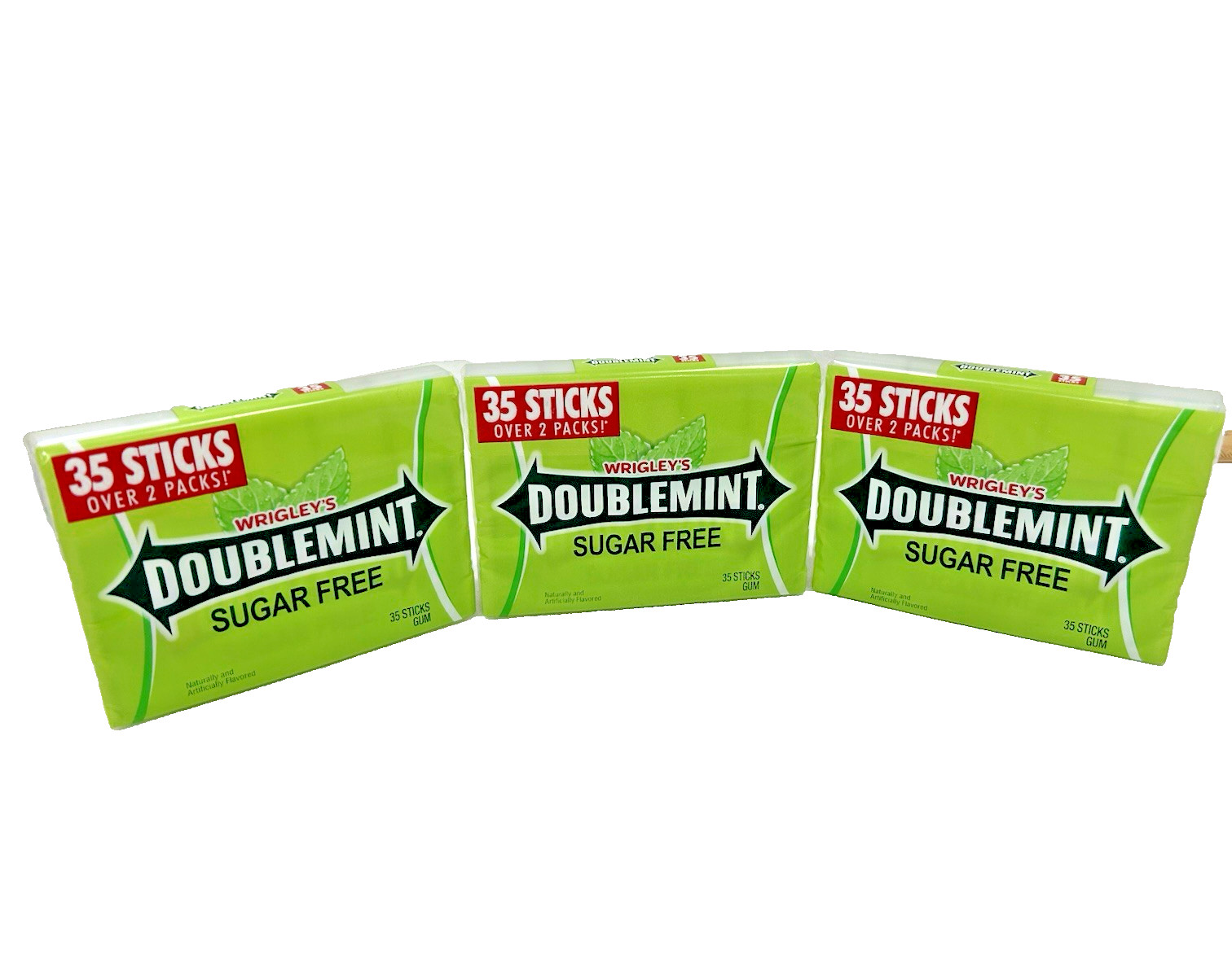 3 Packs Wrigley's Doublemint Chewing Gum 35 Sticks Per Pack | Sugar Free gallery