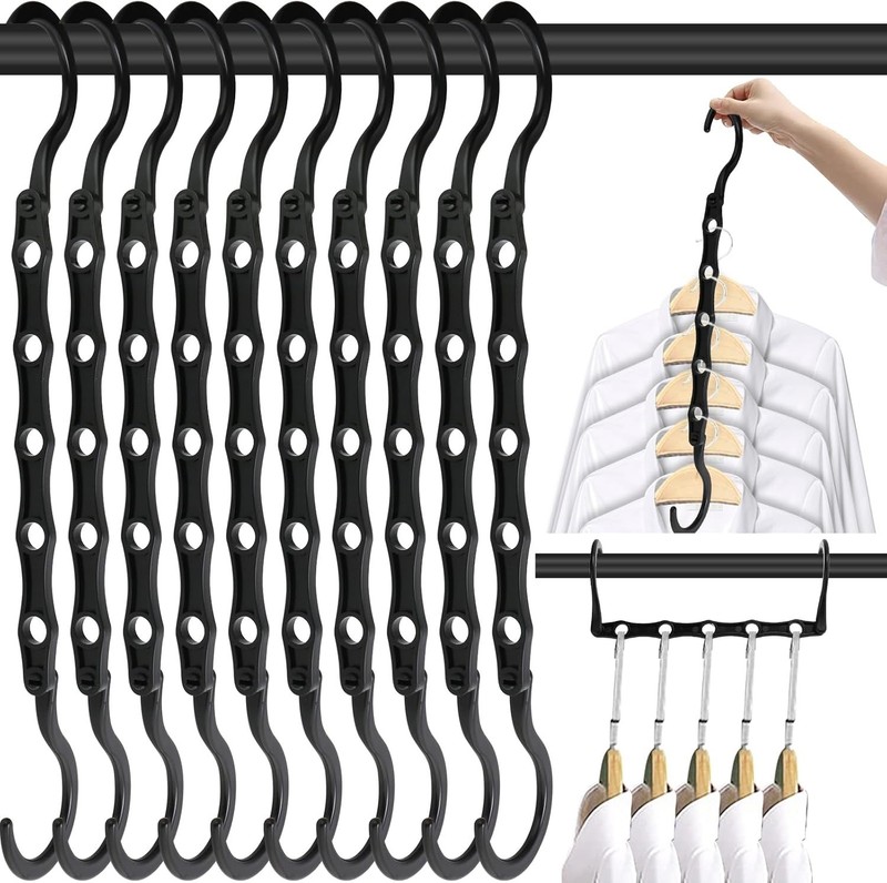 10 Pack Magic Hangers Space Saving Hangers Closet Space Saver Hanger Organizer gallery