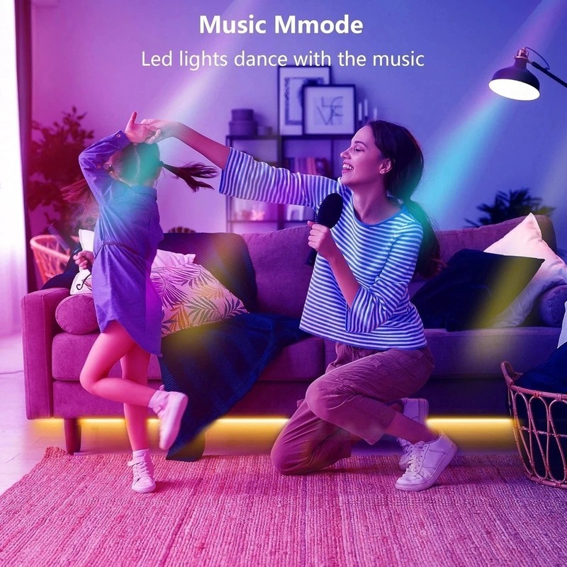 100Ft LED Strip Lights, Smart Light with App Remote Control, RGB LED Lights gallery