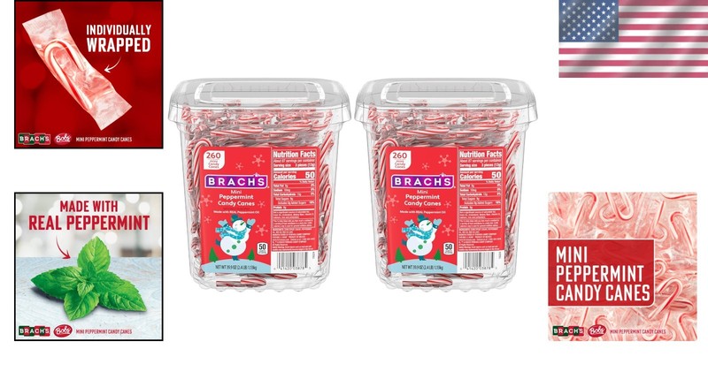 Brach's Mini Candy Canes, 260ct Stocking Stuffers gallery