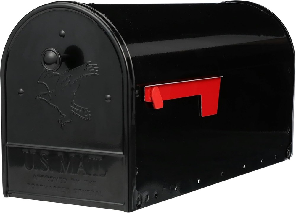Gibraltar Outback Mailbox OM160BEC, Double Door, Large Capacity, Black