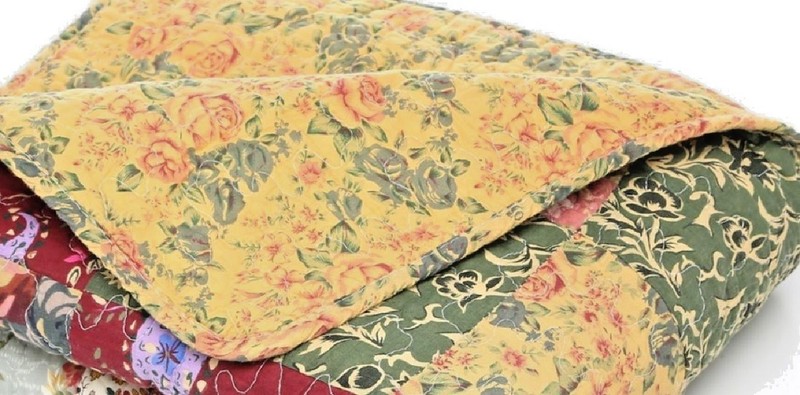 Throw Blanket Floral Paisley Patchwork Design Cotton Quilted Sofa Chair Cover gallery