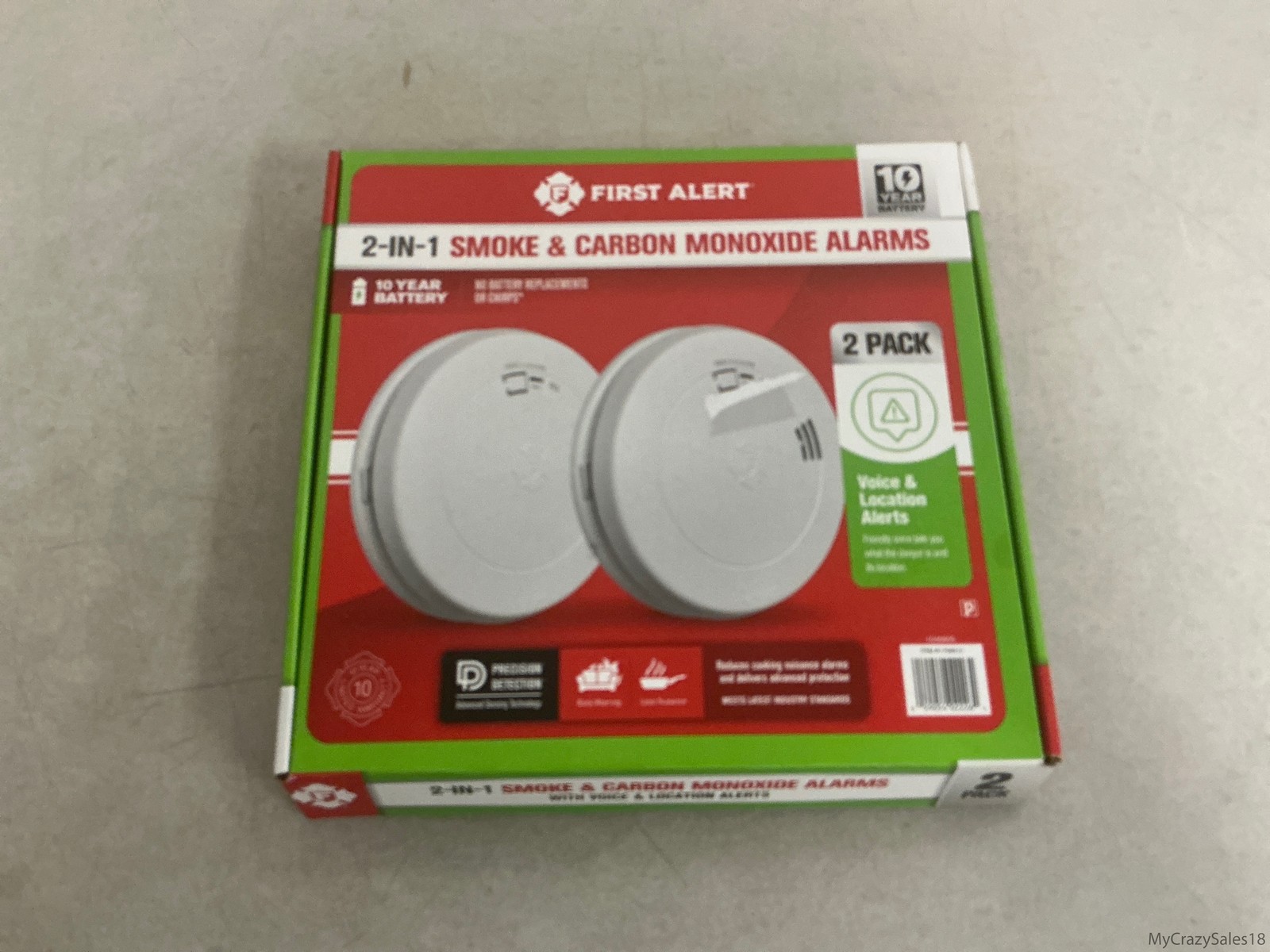 First Alert Battery Smoke and Carbon Monoxide Alarm, 2-Pack gallery