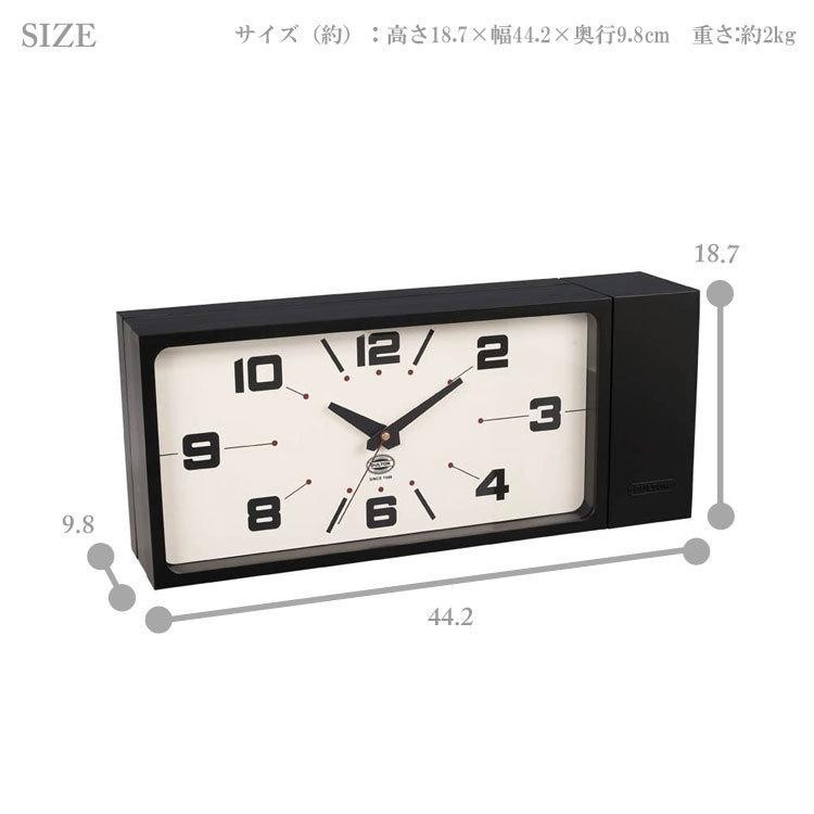 -PSL- DULTON Double Face Wall Clock Rectangle 3 Colors / H21-0362 / NEW JAPAN gallery