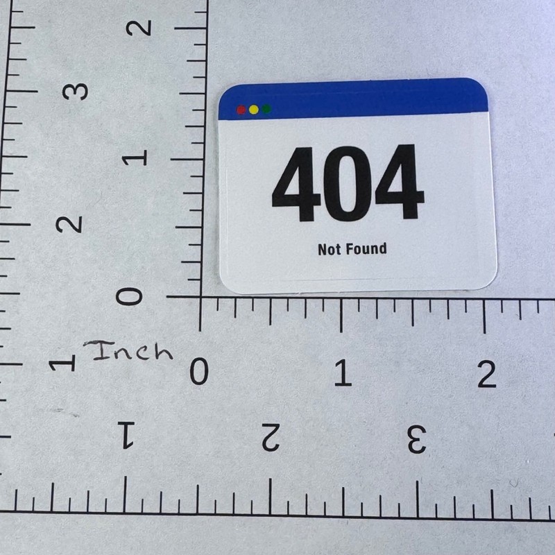 404 Not Found - Sticker - Computer Error - Water Bottle - Cell - Phone Locker gallery