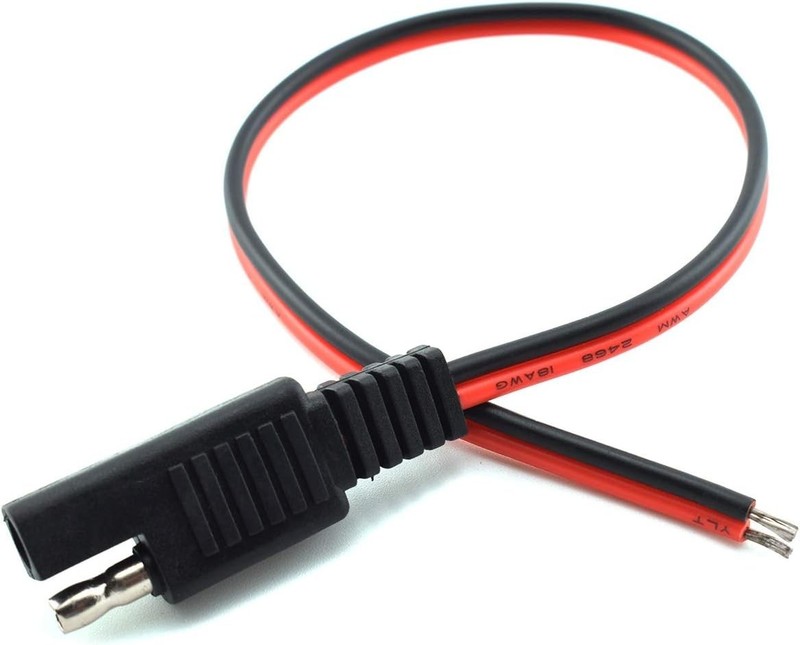 High-Quality 1ft SAE Extension Cable, 10A Quick Connector for Solar Batteries gallery