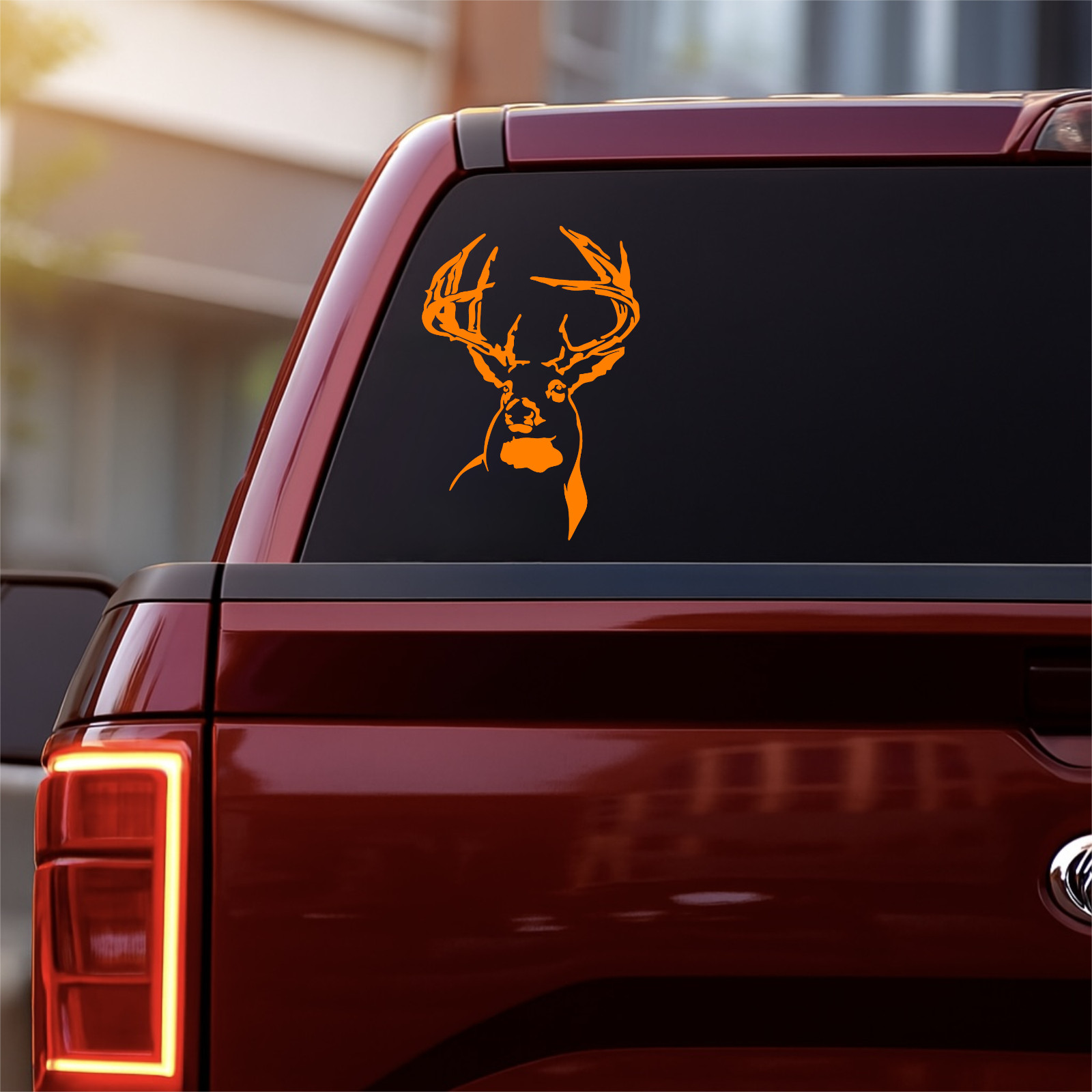 Whitetail Deer Sticker, Hunting Car Decal for Truck, Jeep, Window, Bumper, Boat gallery