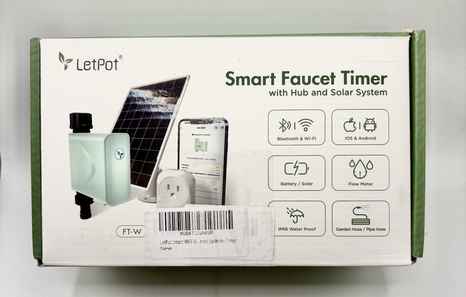 LetPot Smart WiFi Water Timer for Garden Hose Faucet, [Solar-Powered 365Days Uni gallery