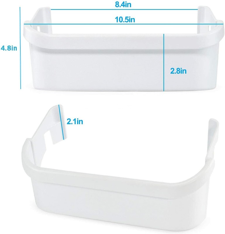 2 PACK 240351601 Door Bin Shelf White Electrolux Refrigerator Freezer AP2115974 gallery