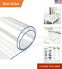2mm Thick Clear Table Cover Protector 36 x 60 Inch, Plastic Table Cover Recta... gallery