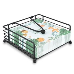 Napkin Holder for Table & Kitchen – Modern Flat Napkin Dispenser for Home & Outd