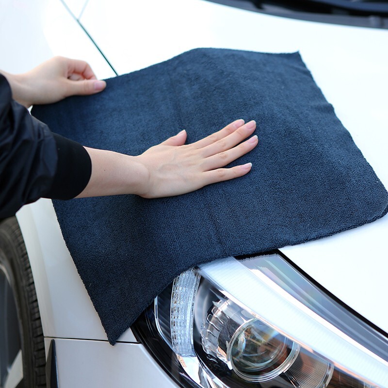10 Pcs Edgeless microfiber towels cleaning towel plush 16x16" 380 gsm lint free gallery