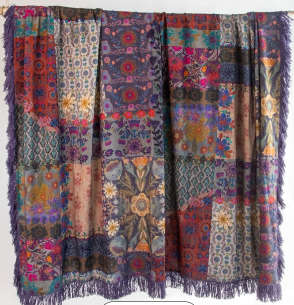 Natural Life Bedding Set Boho Fringe Bedspread and 2 Shams KING size NEW gallery