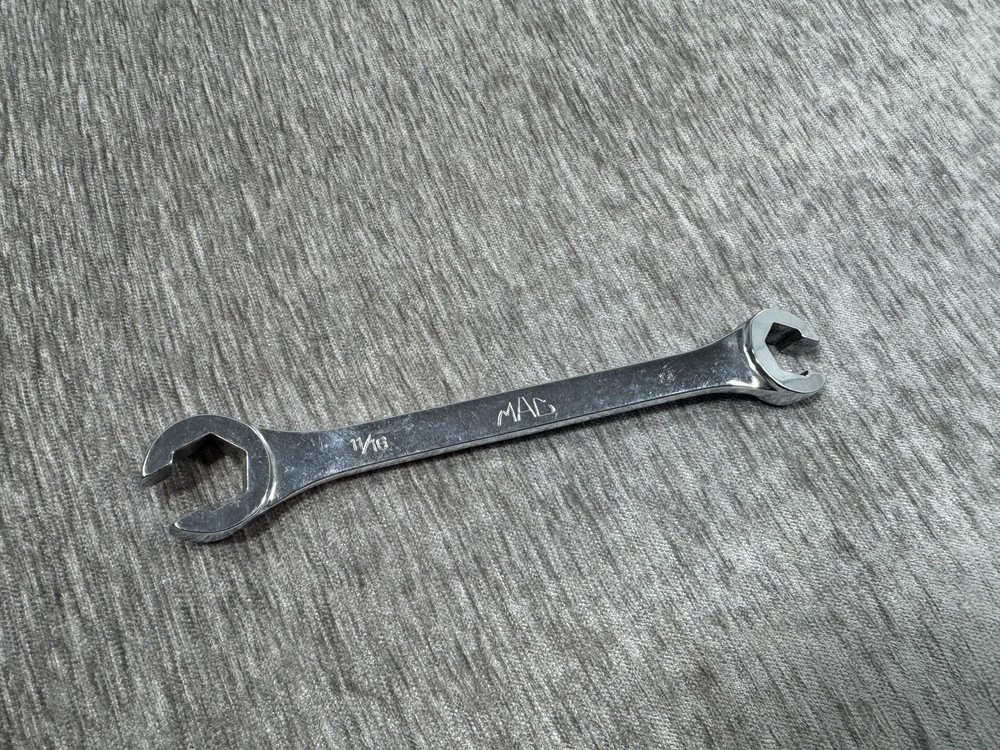 Mac Tools Double Hex Flare Nut Line Wrench 5/8 X 11/16 SAE Chrome USA OHB2022
