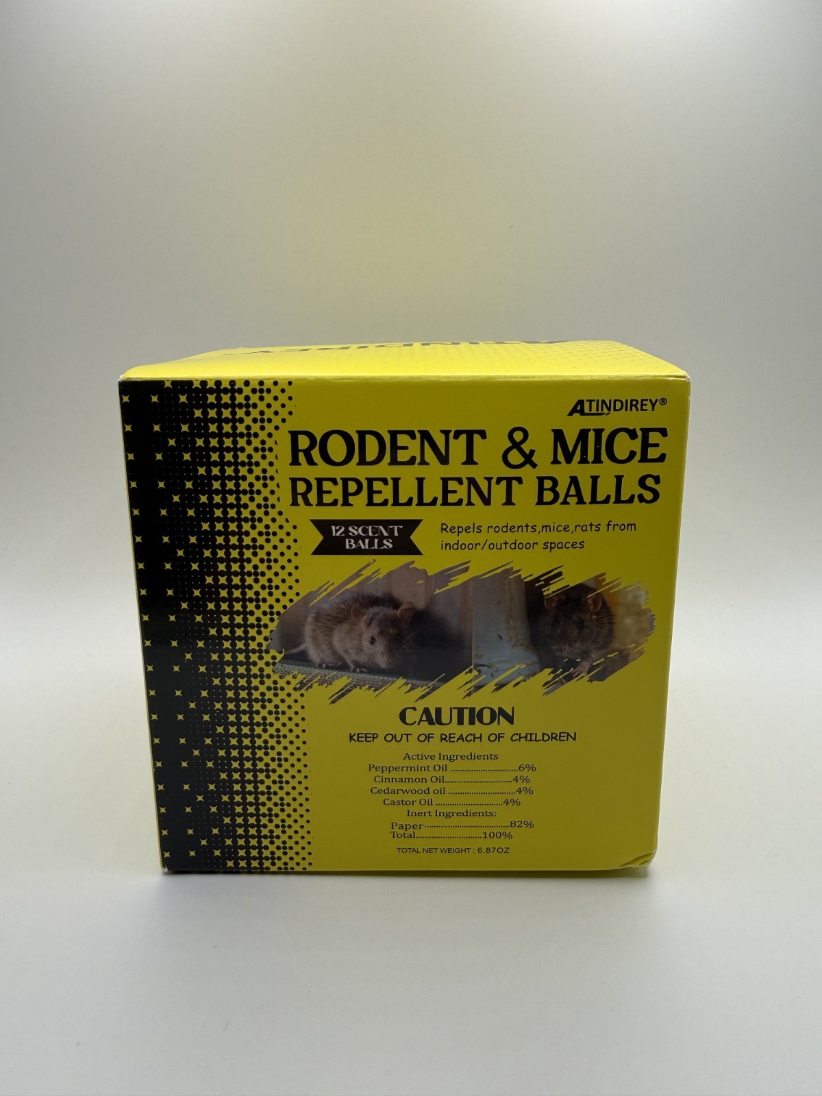 ATINDIREY Rodent & Mice Repellent Deter 12 Scent Balls Indoor/outdoor Brand New gallery