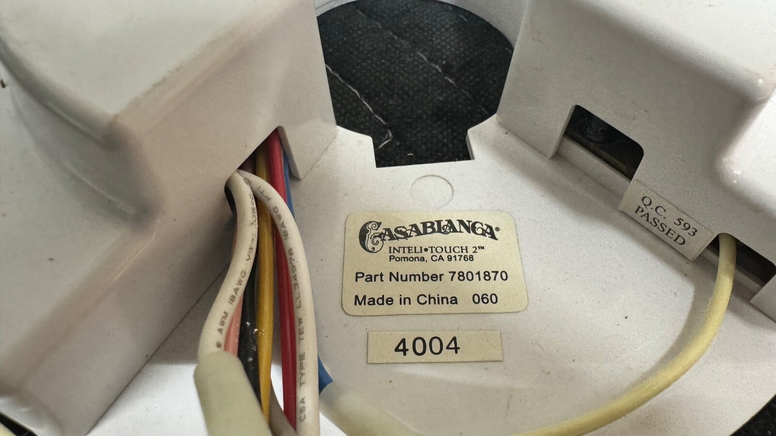 NEW Casablanca Ceiling Fan - InteliTouch 2 Receiver for XTR Fans, PN: 7801870 gallery