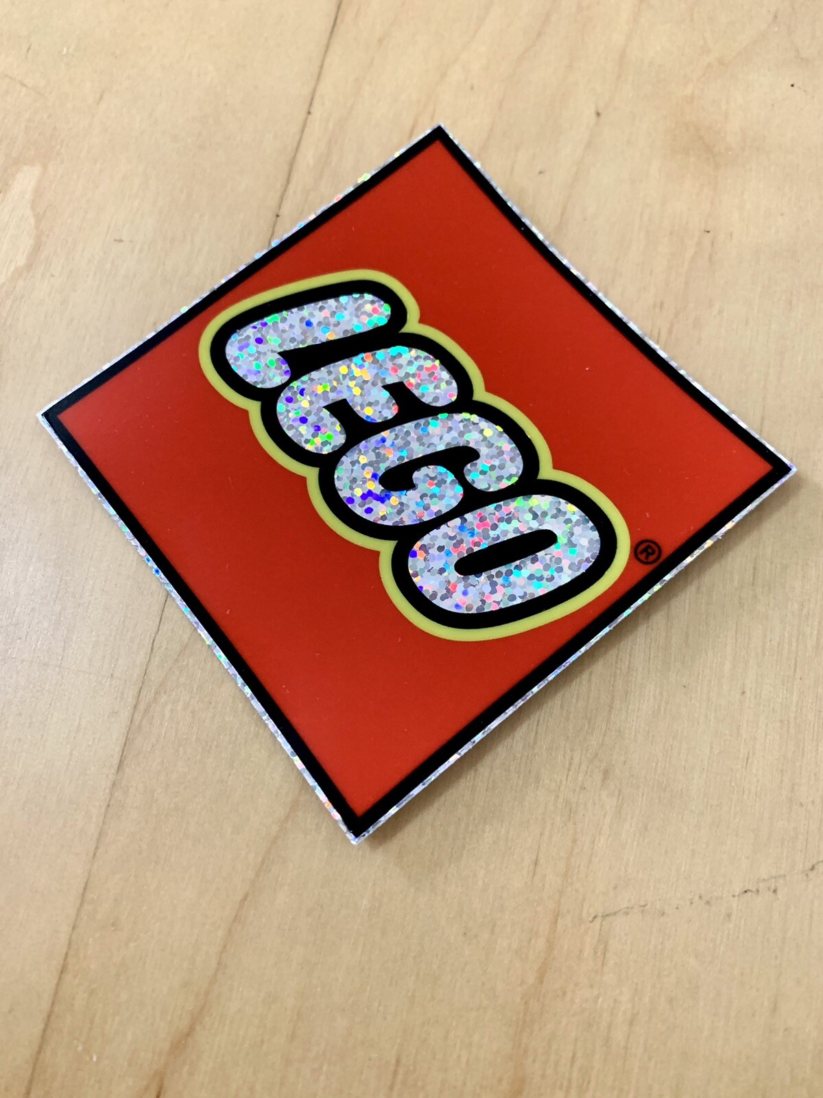 Lego Logo Sticker Glitter Shiny Vinyl Decal Red 3” Inch High Quality Waterproof gallery
