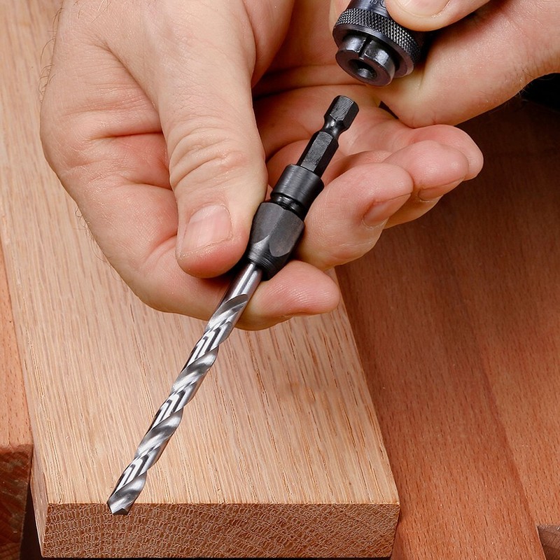 Snappy Drill Bit Adapter Set 1/16-1/4" 7pc 40020 No Slip Collet MADE IN USA gallery