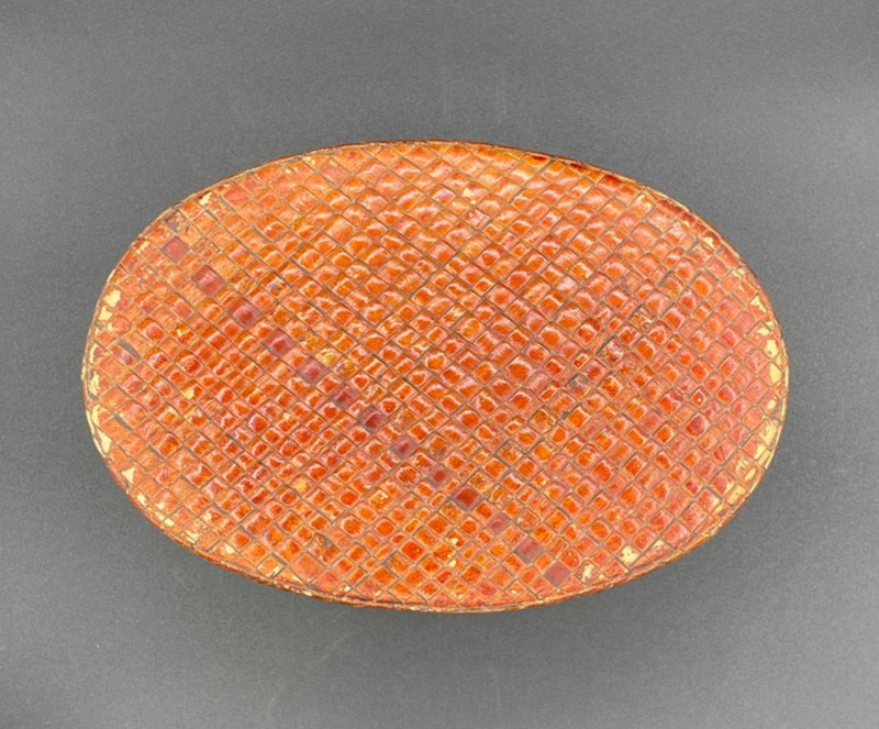 Woven Rattan Nesting Oval Boxes/Baskets With Lids, Set of 2, gallery