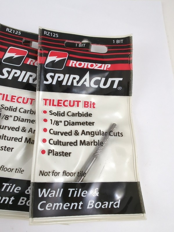 Rotozip Tilecut 1/8 In. Carbide Zip Bit (5-Pack) TC Rotozip Spiracut gallery