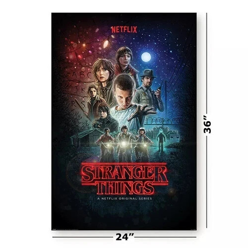 STRANGER THINGS - SEASONS 1, 2, 3 & 4 - TV SHOW POSTER - Poster Wall Decor gallery