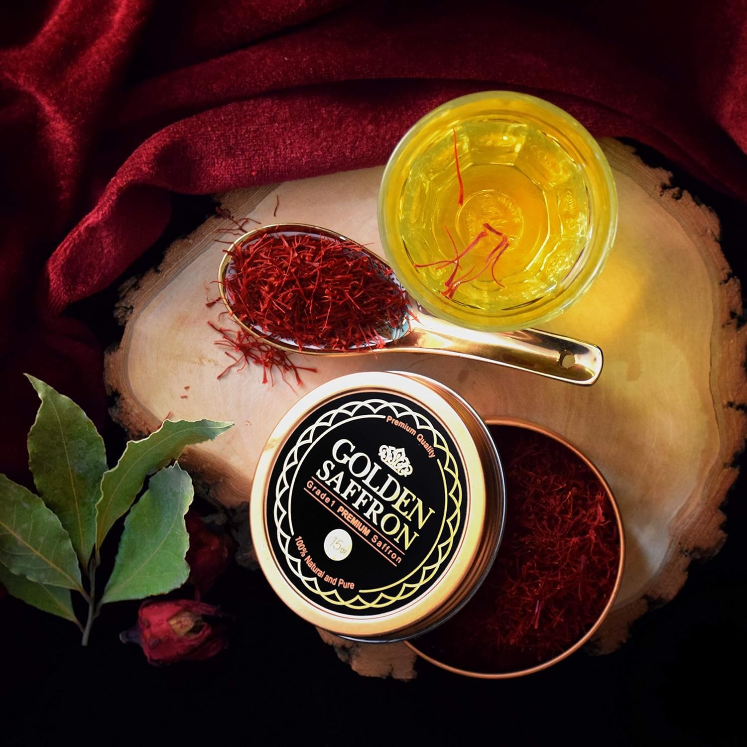 Golden Saffron, Finest Pure Premium All Red Saffron Threads, Grade A+ Super N... gallery