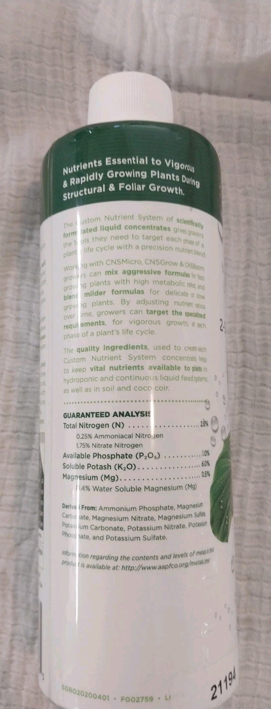 216 Nutrient Concentrate -SimplyGro Hydroponics for Soil, Coco, Hydro CNS GROW gallery