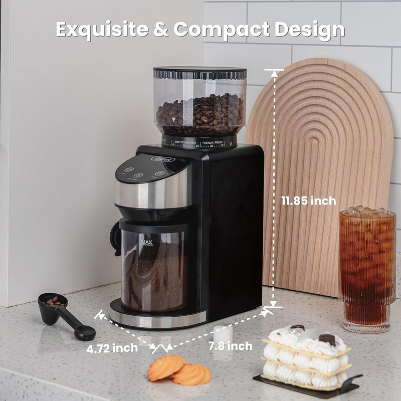 Electric Coffee Grinder with 35 Settings for Perfect Brew at Home gallery